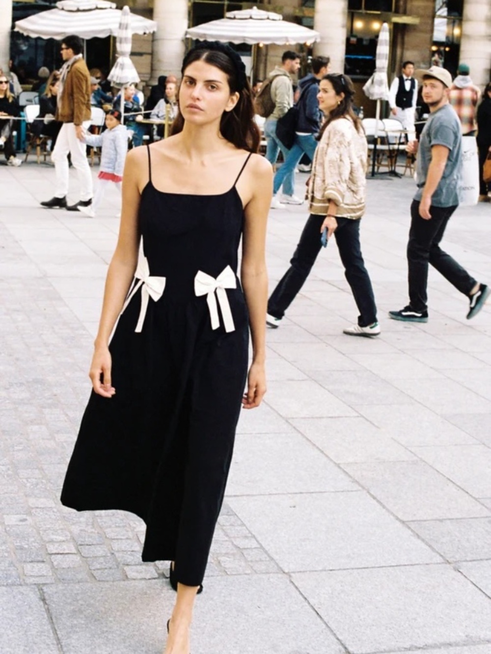 Ciao Lucia Neroni Dress Black XS Black and White